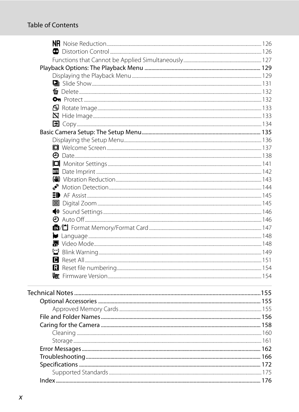 Nikon Coolpix P90 User Manual | Page 12 / 192