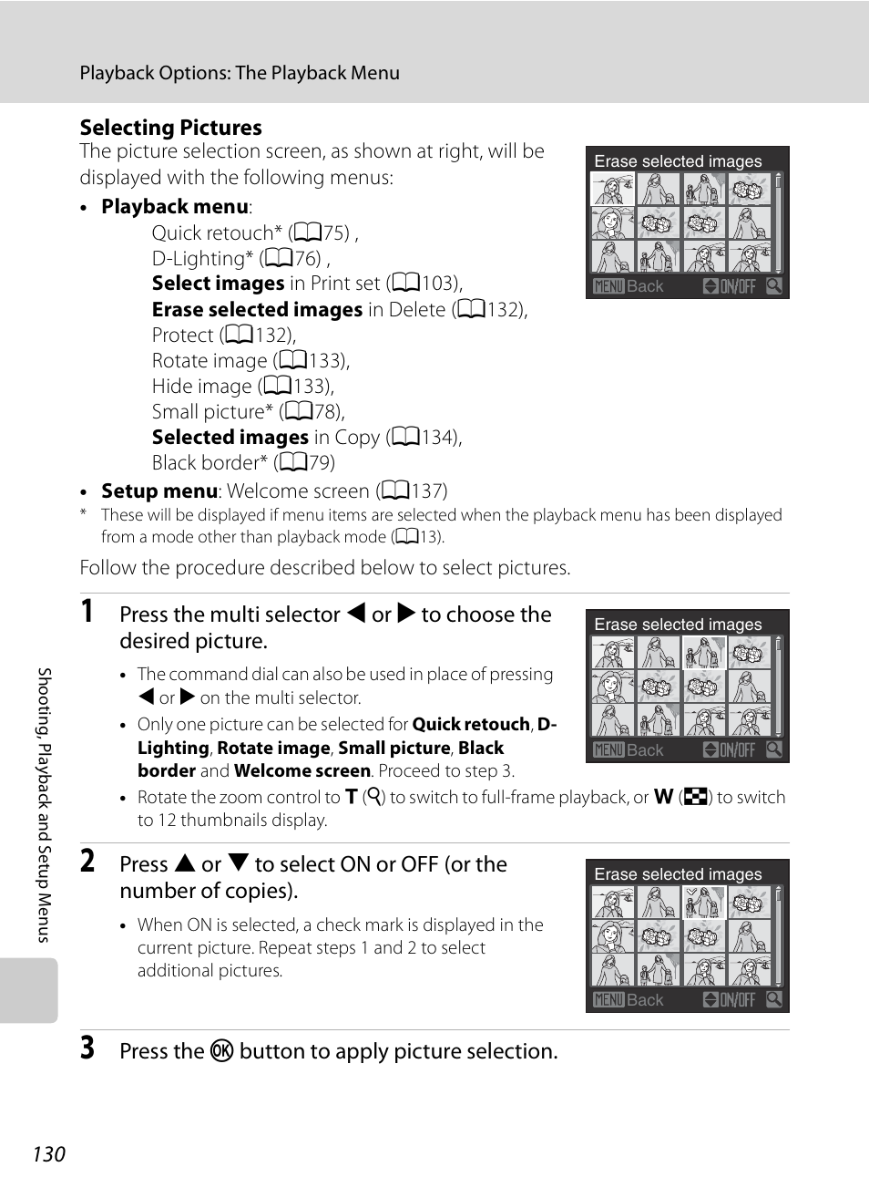 A130) | Nikon Coolpix P90 User Manual | Page 142 / 192