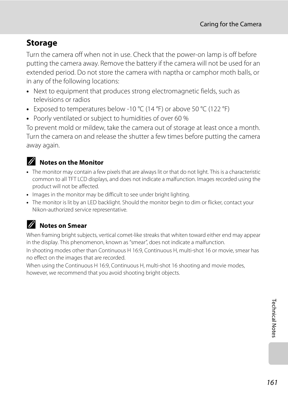 Storage | Nikon Coolpix P90 User Manual | Page 173 / 192