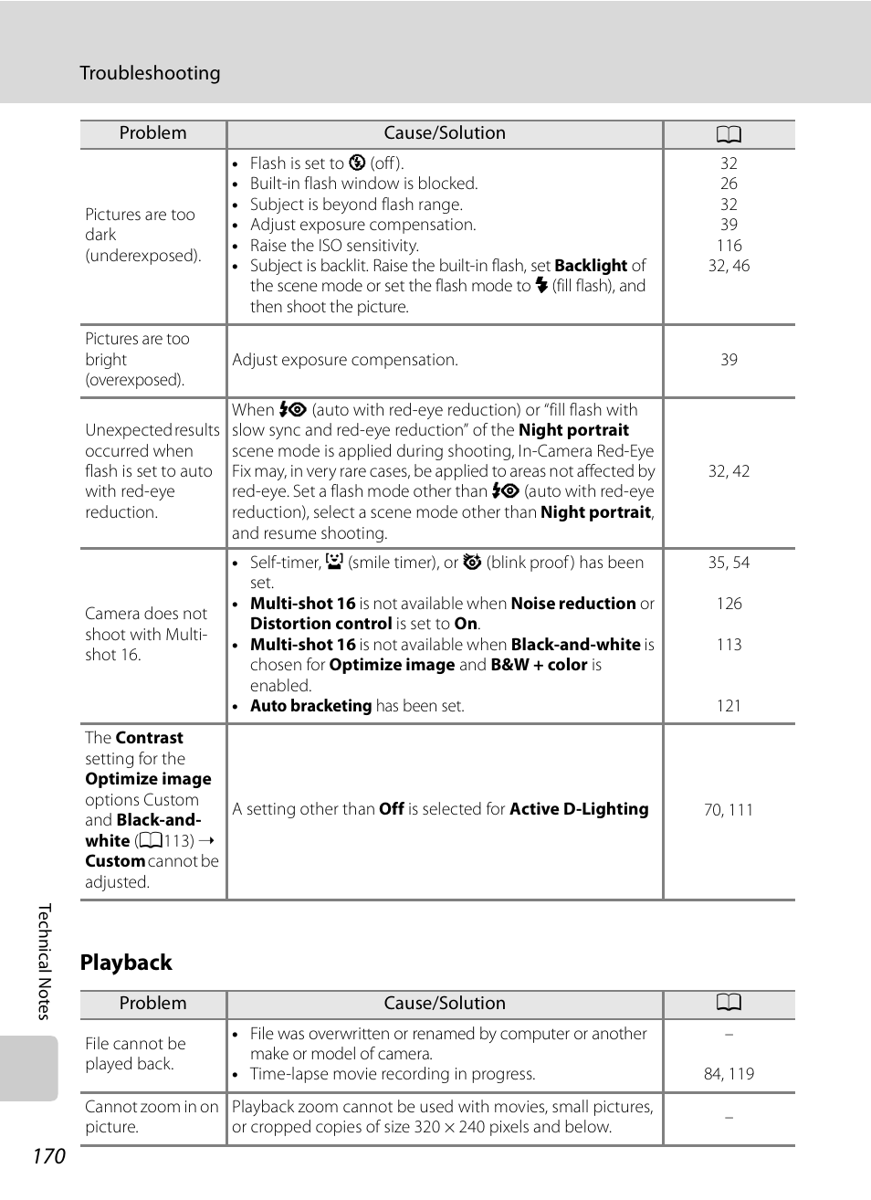 Playback | Nikon Coolpix P90 User Manual | Page 182 / 192