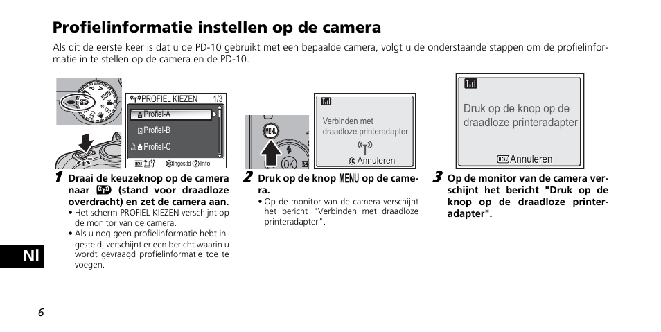 Nl profielinformatie instellen op de camera | Nikon PD-10 User Manual | Page 100 / 120