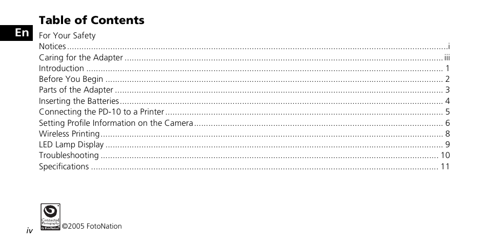 Nikon PD-10 User Manual | Page 6 / 120