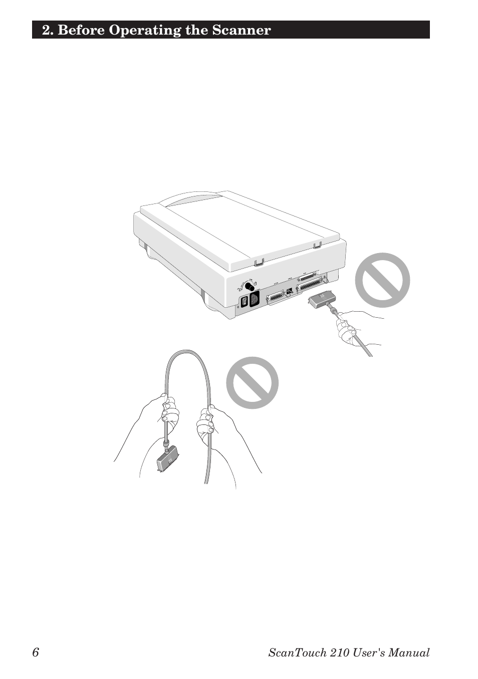 Before operating the scanner | Nikon AX-210 User Manual | Page 16 / 47