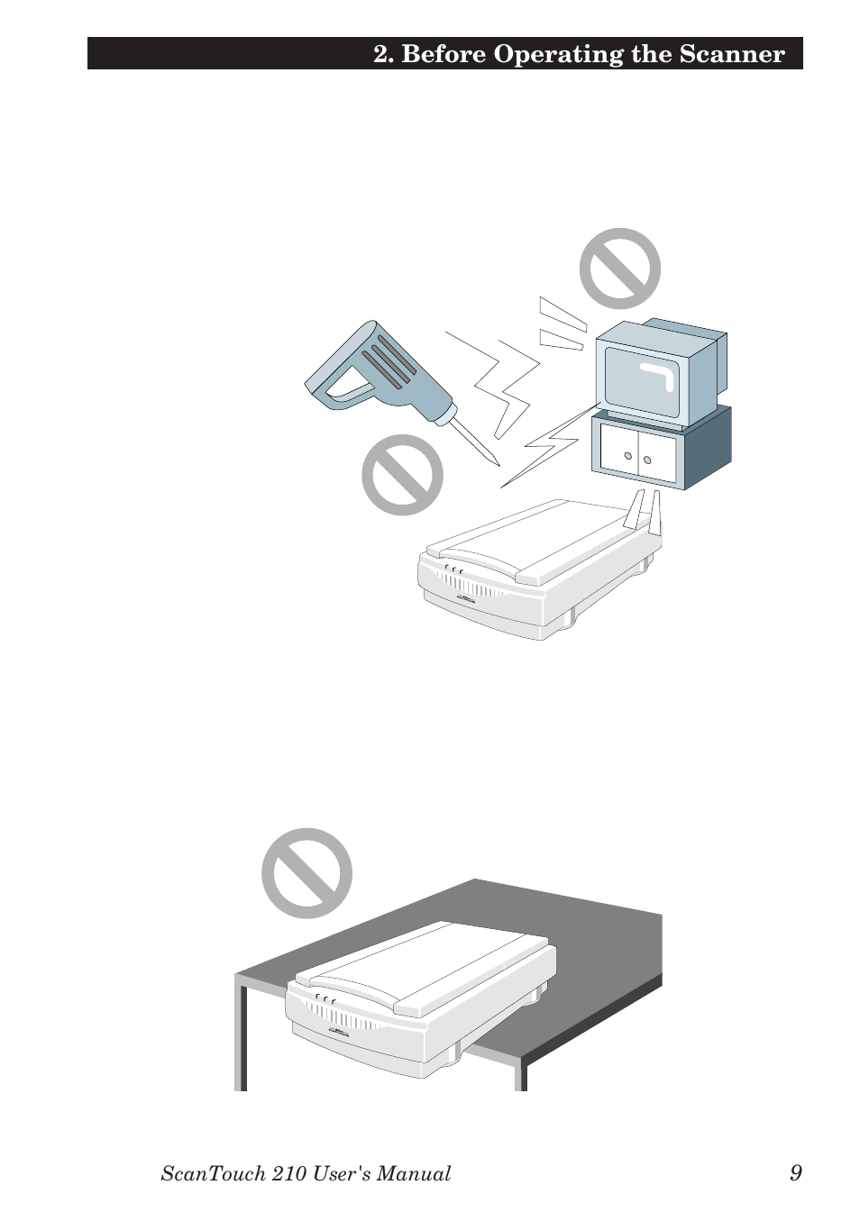 Before operating the scanner | Nikon AX-210 User Manual | Page 19 / 47
