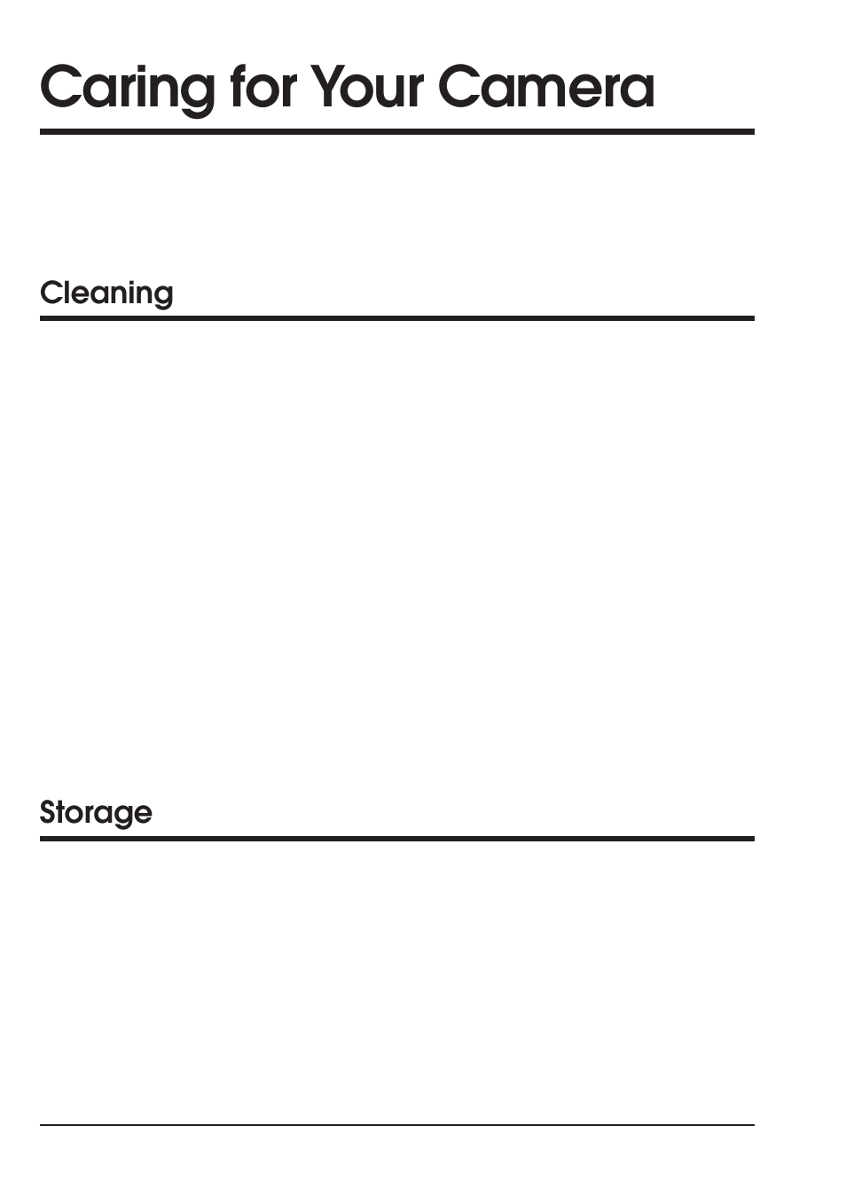 Caring for your camera, Cleaning, Storage | Nikon Coolpix 300 User Manual | Page 100 / 116