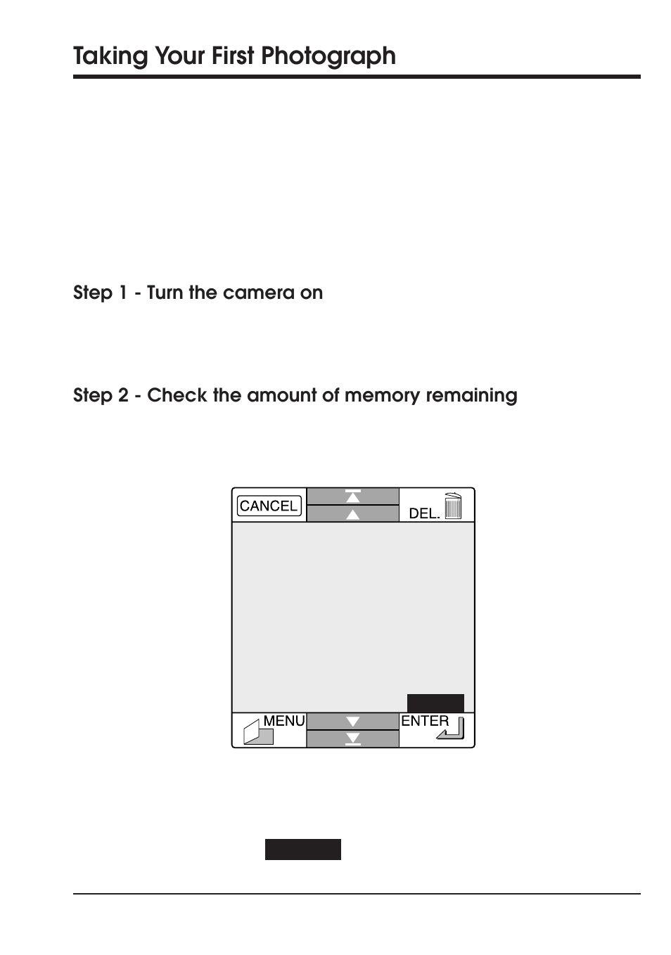 Taking your first photograph | Nikon Coolpix 300 User Manual | Page 39 / 116