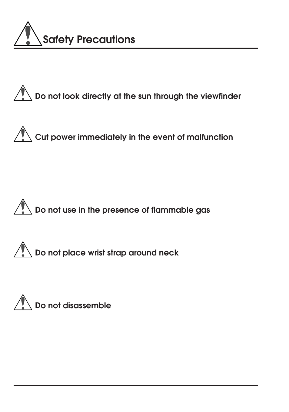 Safety precautions | Nikon Coolpix 300 User Manual | Page 6 / 116