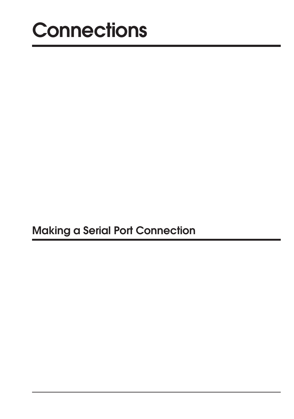 Connections, Making a serial port connection | Nikon Coolpix 300 User Manual | Page 91 / 116