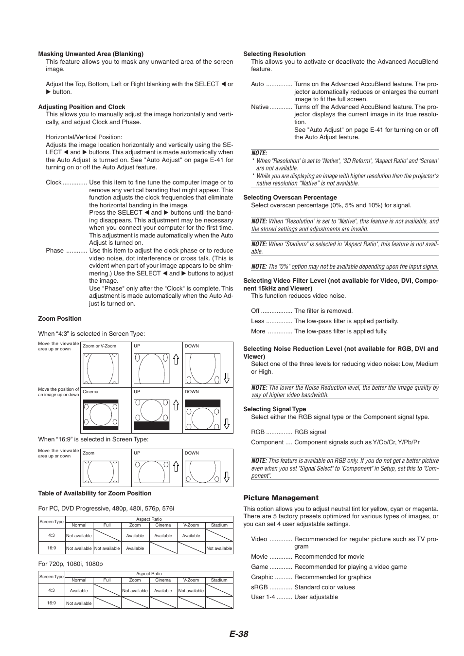 E-38 | Nikon HT1000 User Manual | Page 38 / 61