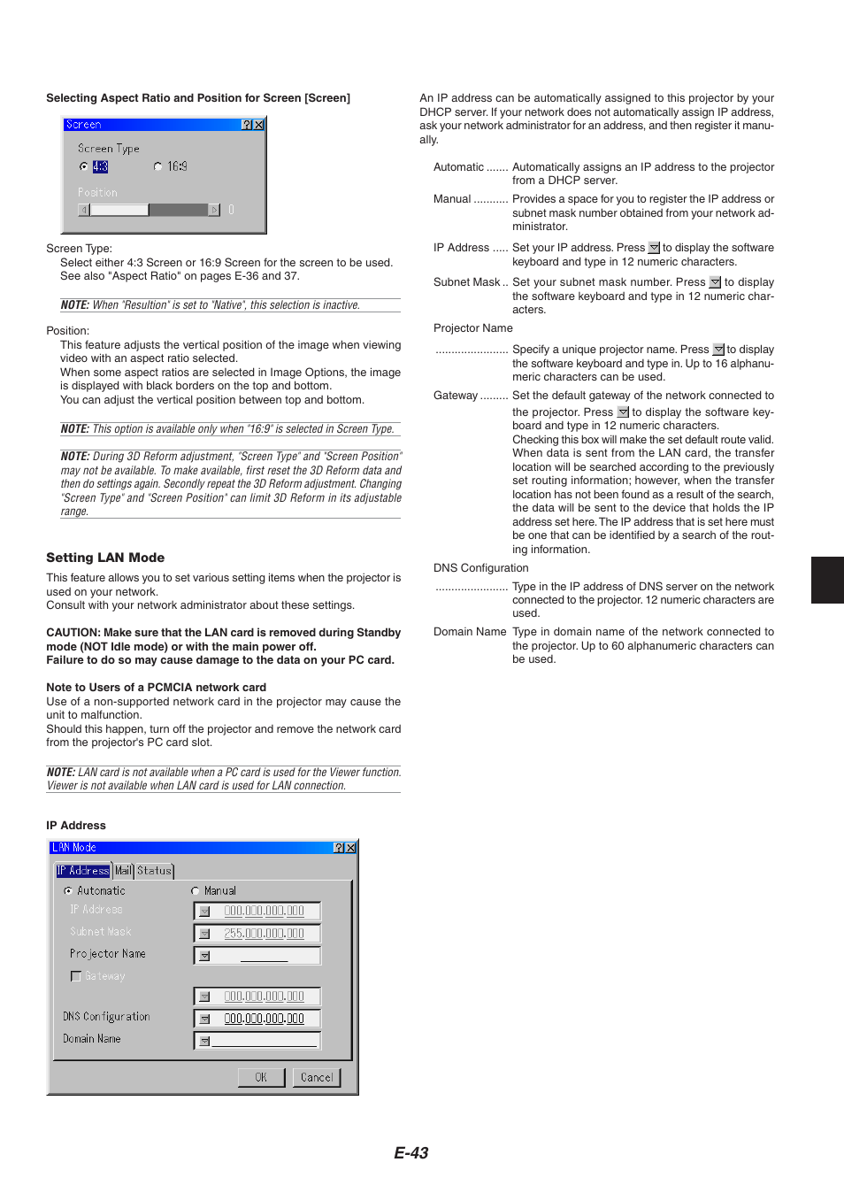 E-43 | Nikon HT1000 User Manual | Page 43 / 61