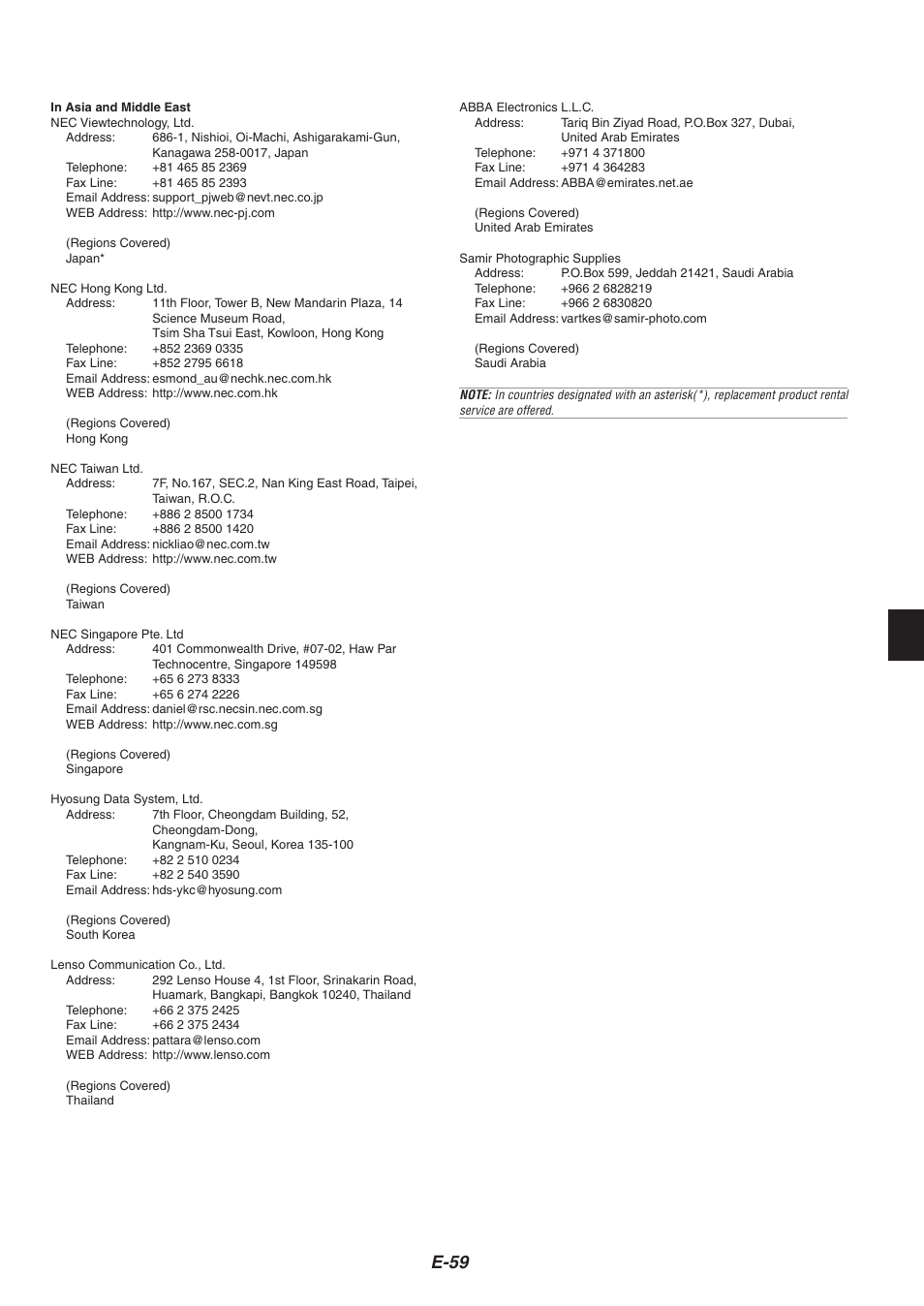 E-59 | Nikon HT1000 User Manual | Page 59 / 61