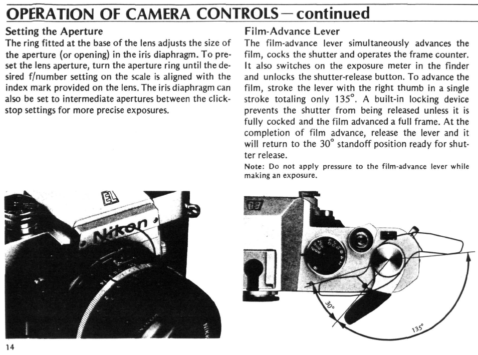 Preparation for use —continued | Nikon EL2 User Manual | Page 14 / 75