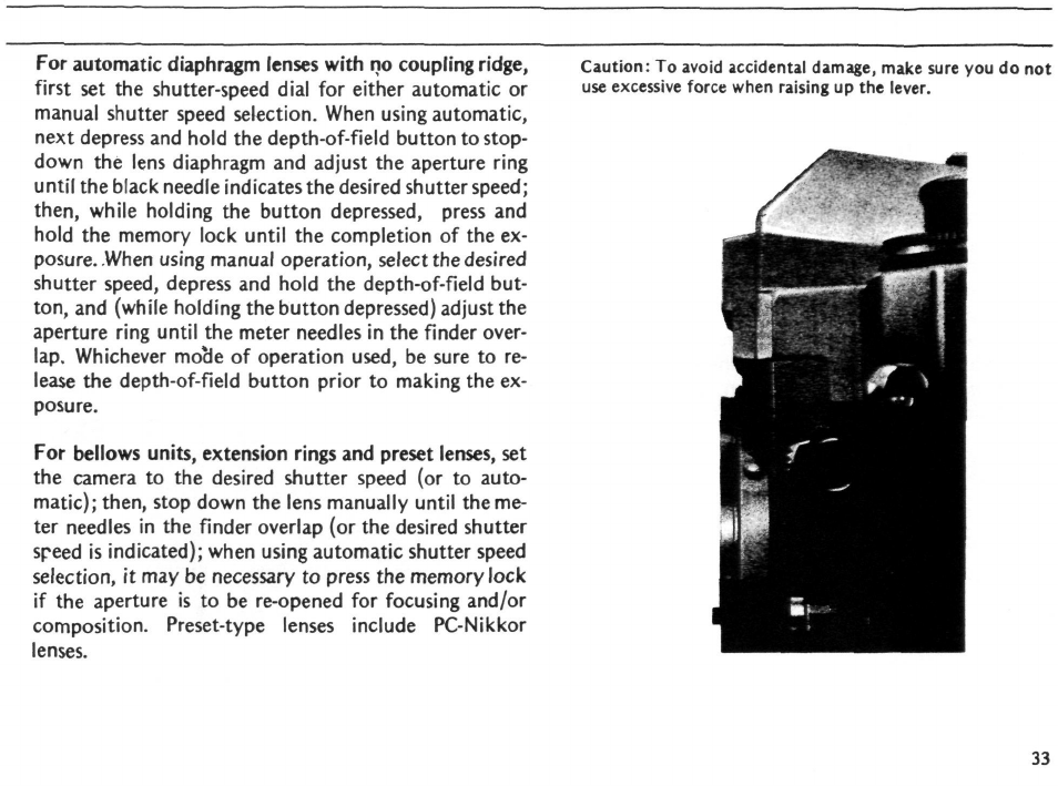 Focusing — continued | Nikon EL2 User Manual | Page 33 / 75