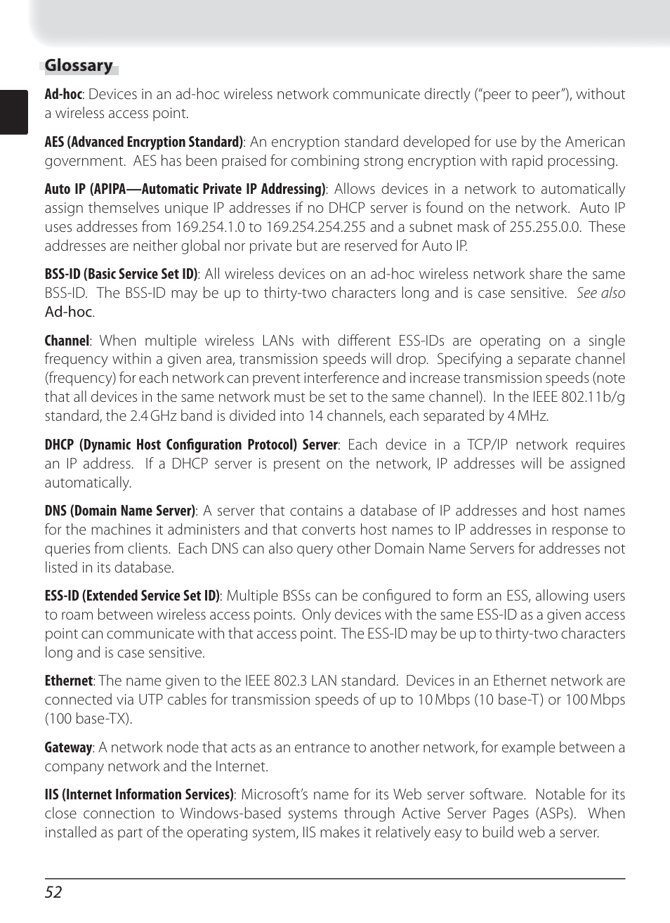Glossary | Nikon WT-3 User Manual | Page 60 / 65