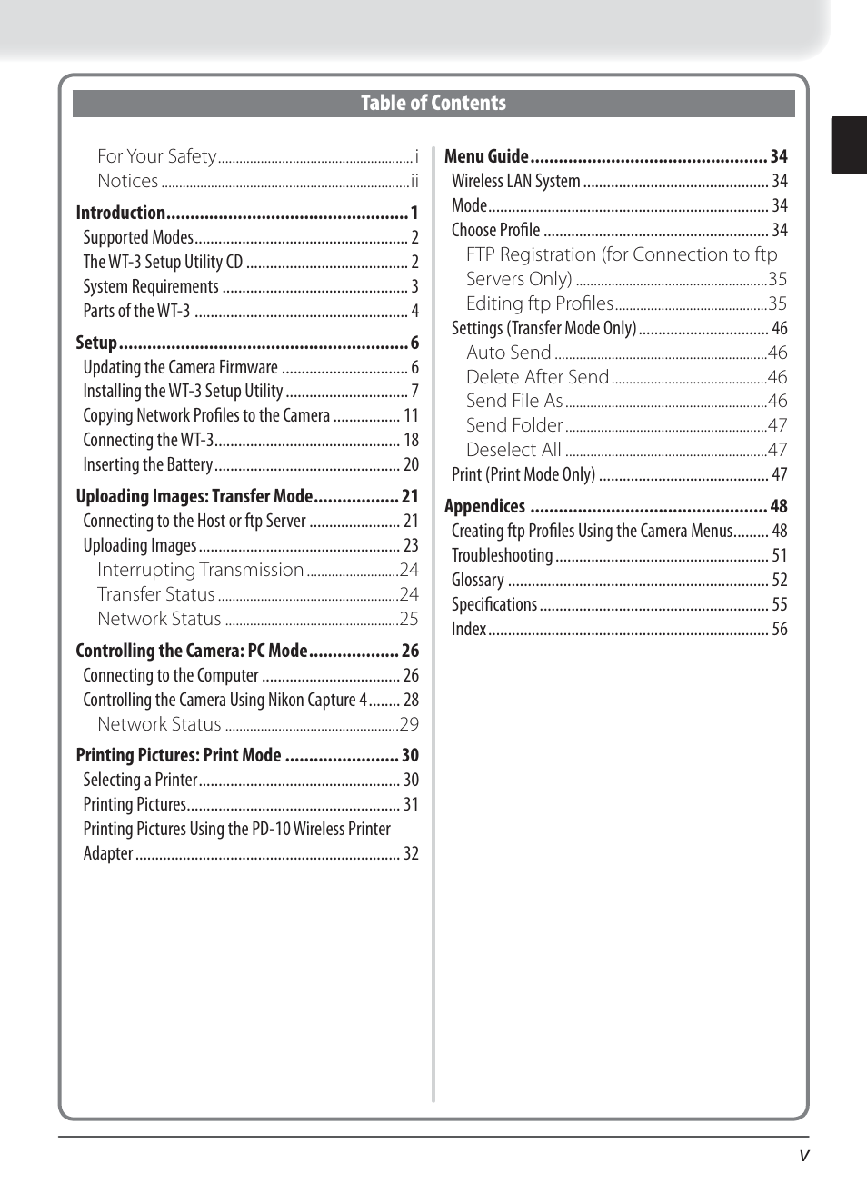 Nikon WT-3 User Manual | Page 7 / 65
