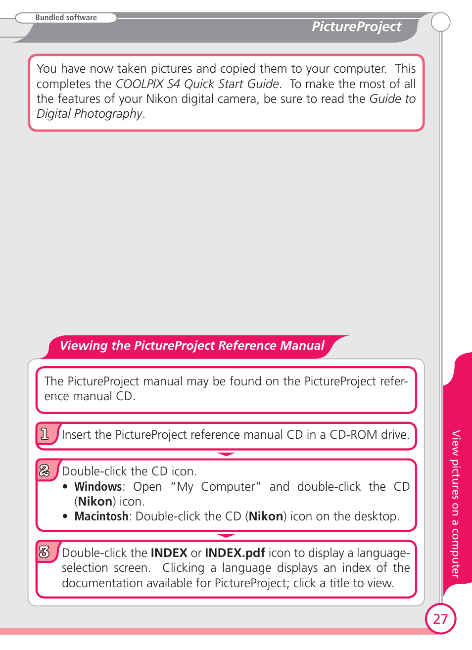 Nikon Coolpix S4 User Manual | Page 27 / 28