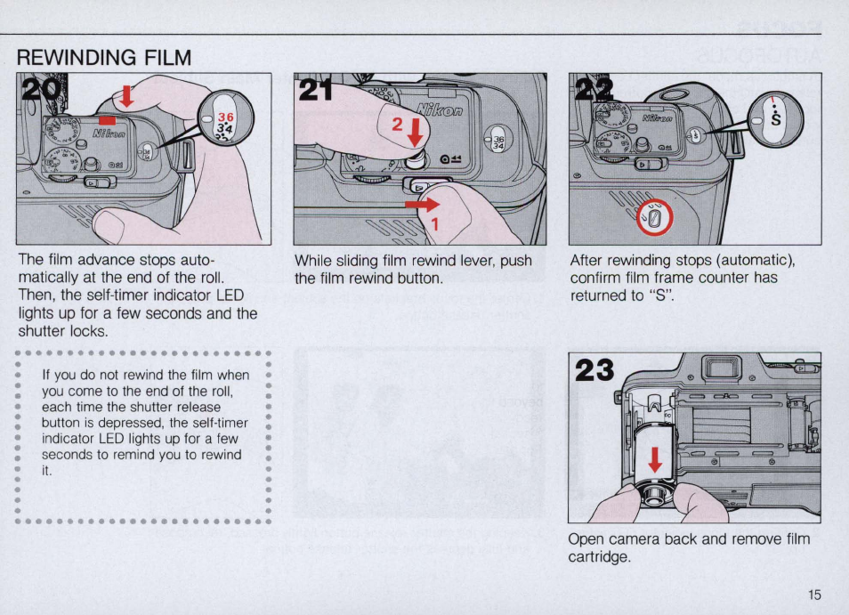 Flash shooting with built-in ttl flash | Nikon N4004s User Manual | Page 15 / 84