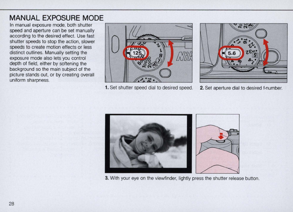 Dual program chart | Nikon N4004s User Manual | Page 28 / 84