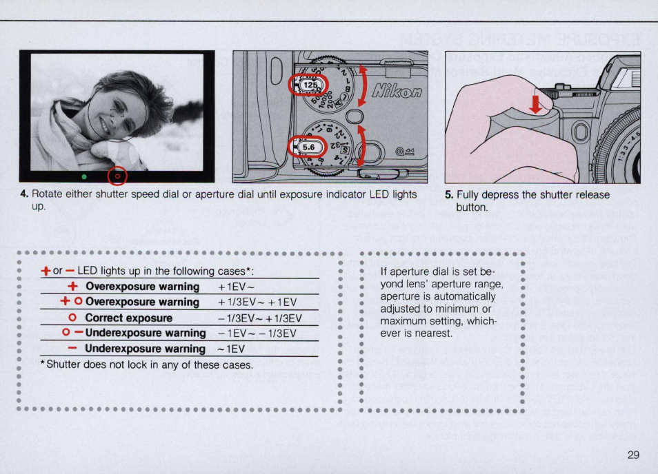 Shutter-priority auto exposure mode | Nikon N4004s User Manual | Page 29 / 84