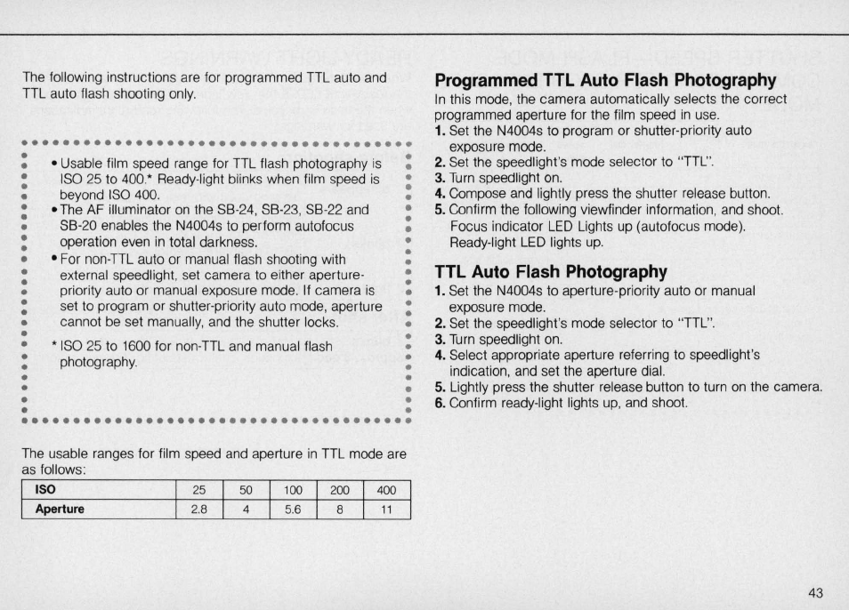 Nikon N4004s User Manual | Page 43 / 84