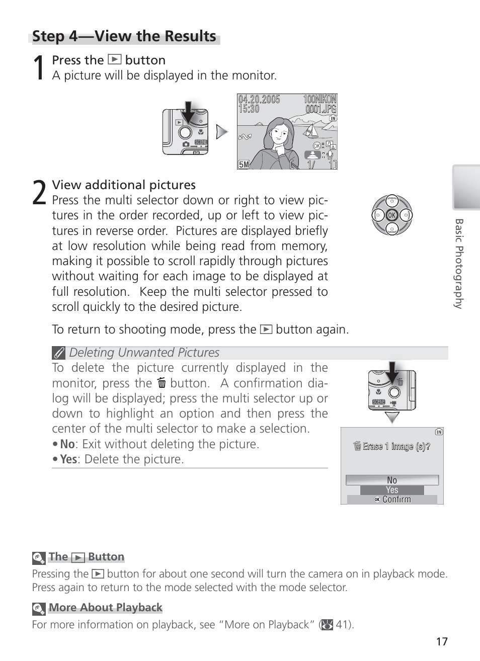 Step 4 — view the results | Nikon COOL PIX S1 User Manual | Page 27 / 110