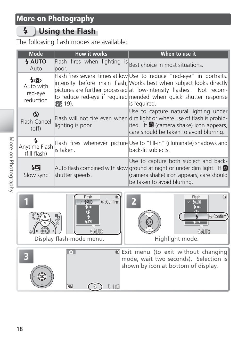 More on photography, Using the flash, More on photography using the flash | Nikon COOL PIX S1 User Manual | Page 28 / 110