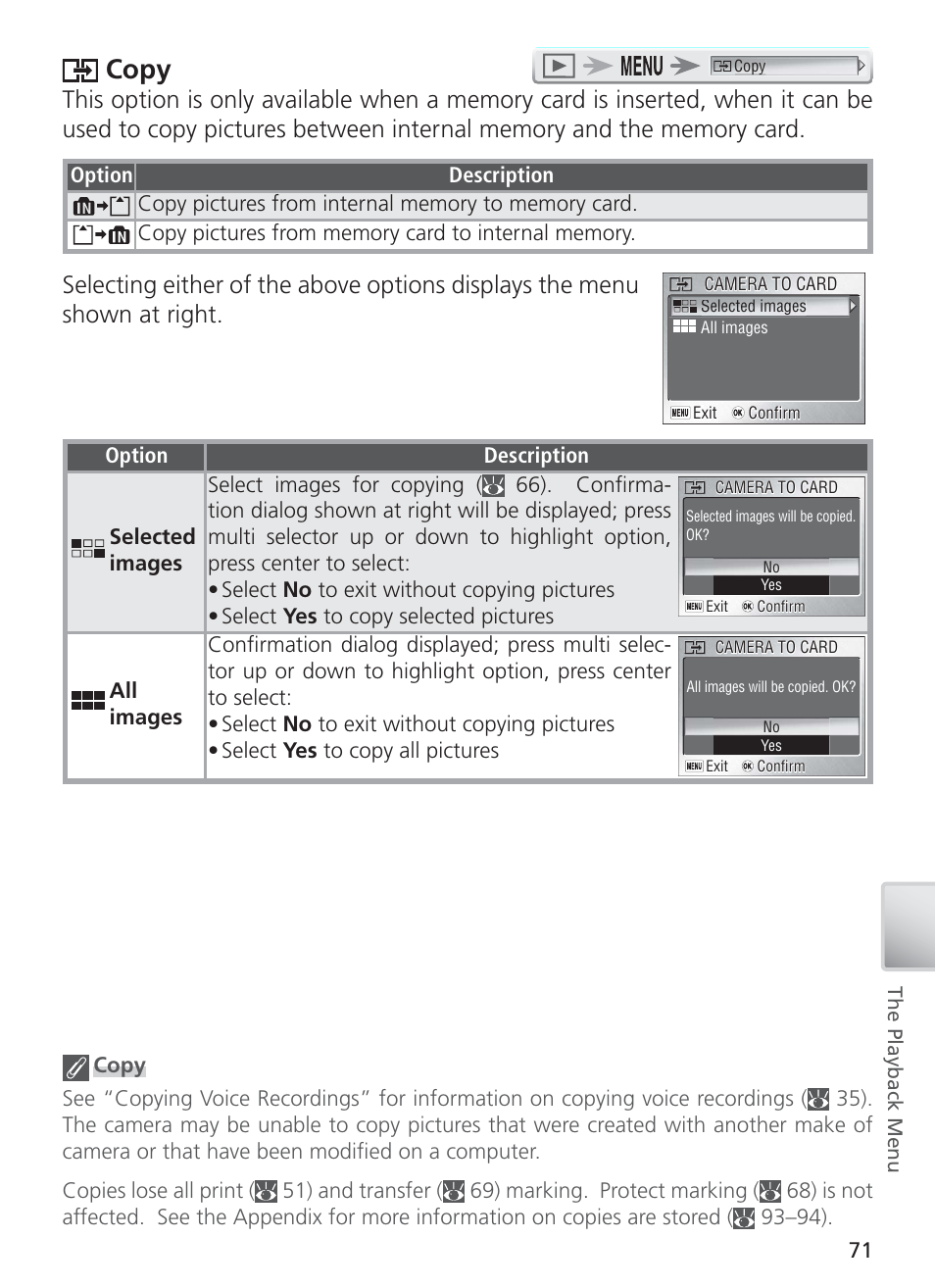 Copy | Nikon COOL PIX S1 User Manual | Page 81 / 110