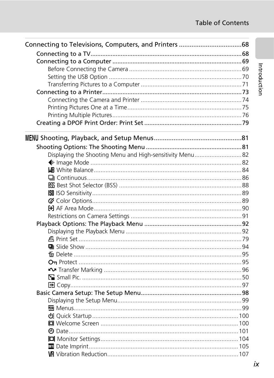 Nikon CoolPix S500 User Manual | Page 11 / 147