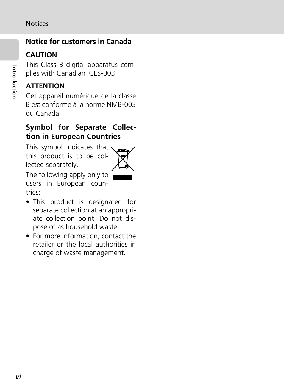 Nikon CoolPix S500 User Manual | Page 8 / 147