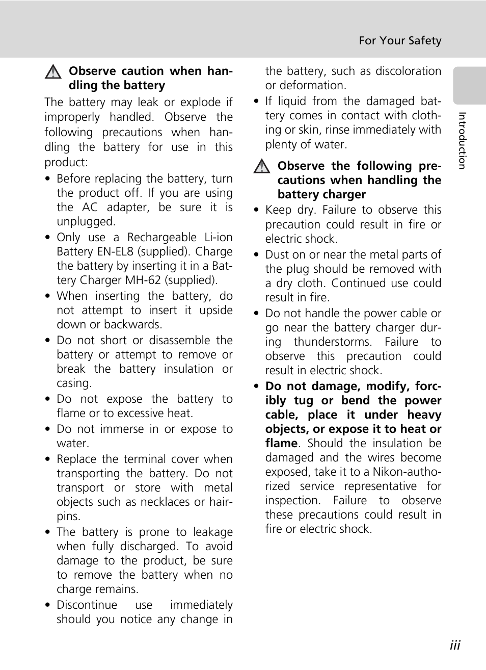 Nikon Coolpix S50 User Manual | Page 5 / 156