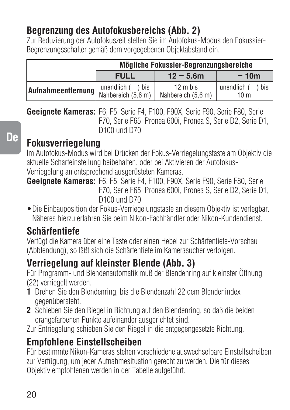 Ch j en de f s it ck | Nikon AF-S NIKKOR ED 600MM User Manual | Page 20 / 56