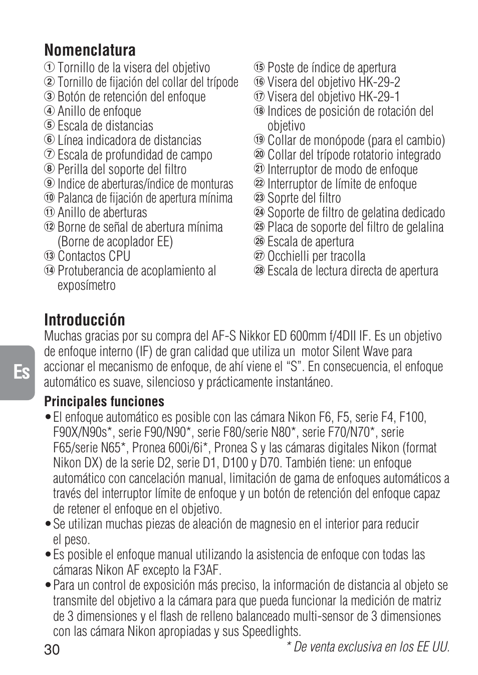 Ch j en g f es it ck | Nikon AF-S NIKKOR ED 600MM User Manual | Page 30 / 56