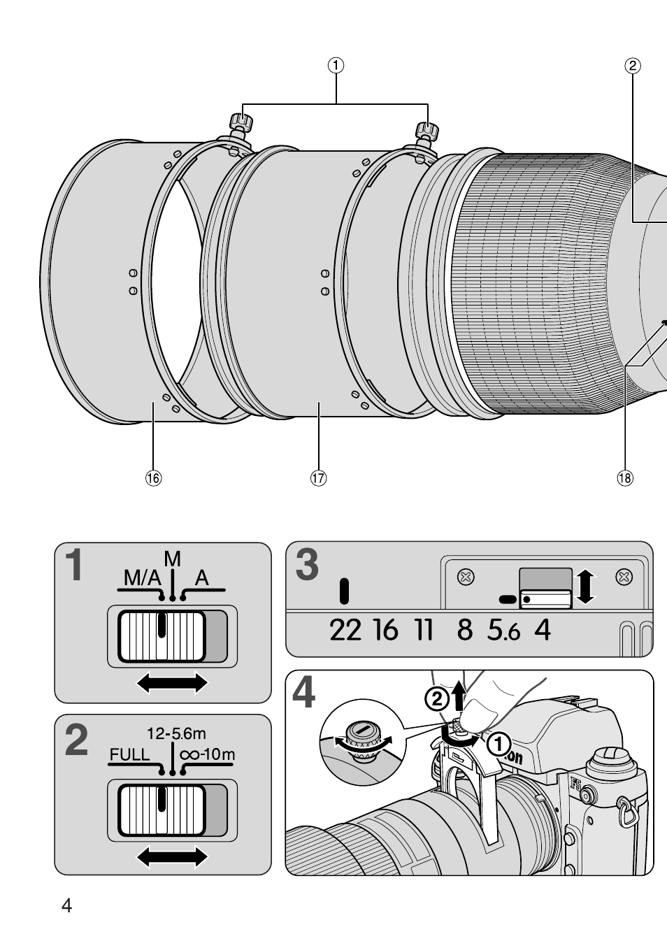 Nikon AF-S NIKKOR ED 600MM User Manual | Page 4 / 56