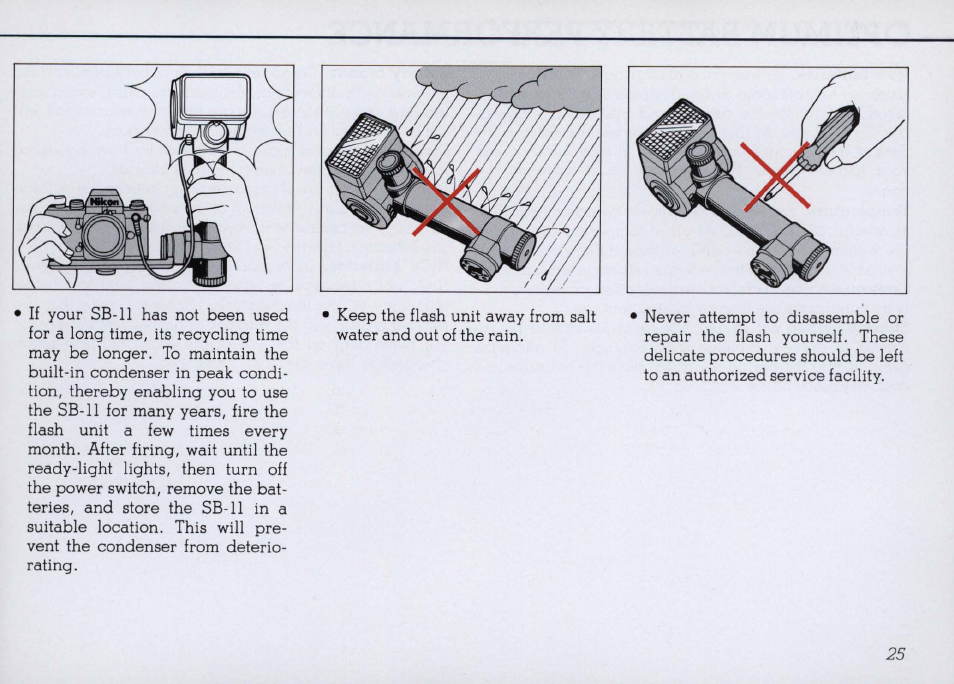 Open-flash button | Nikon SB 11 User Manual | Page 25 / 38
