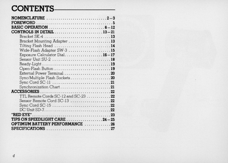 Nikon SB 11 User Manual | Page 4 / 38