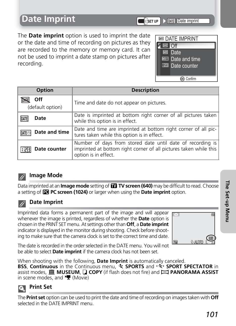 Date imprint | Nikon 7600 User Manual | Page 111 / 140