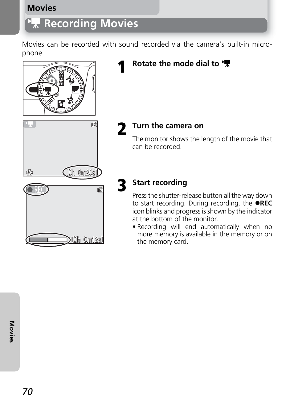 W recording movies | Nikon 7600 User Manual | Page 80 / 140