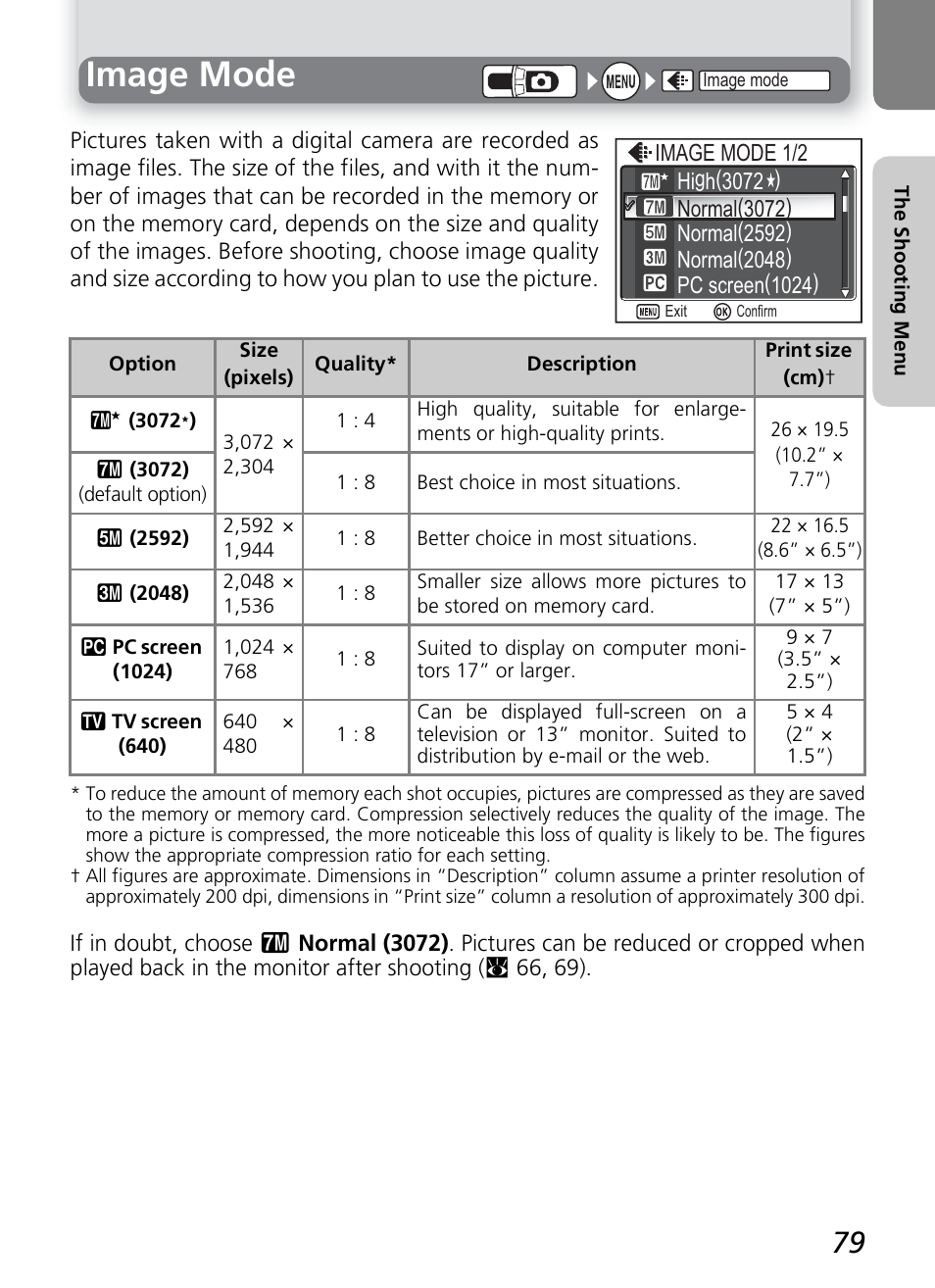 Image mode | Nikon 7600 User Manual | Page 89 / 140