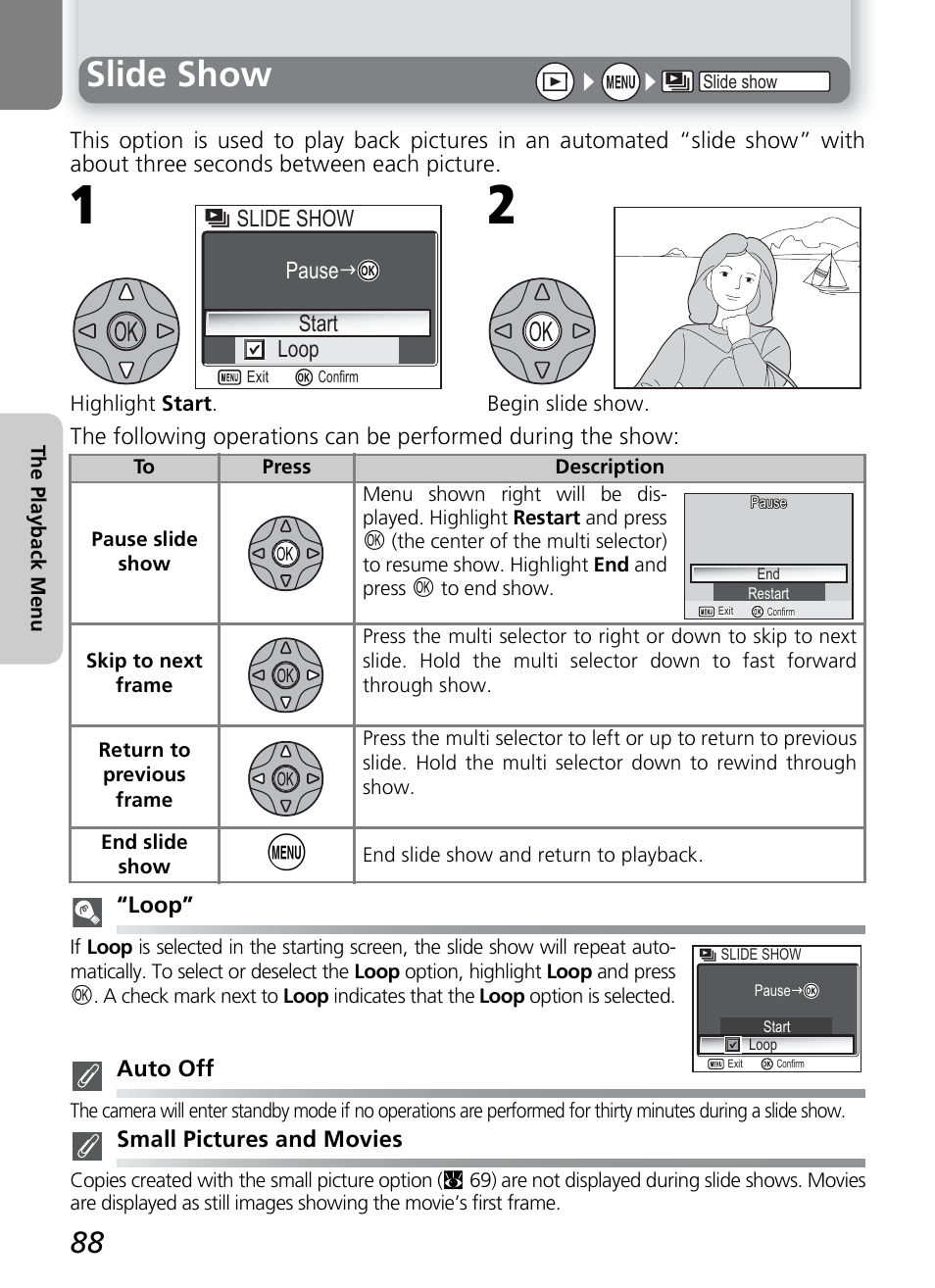 Slide show | Nikon 7600 User Manual | Page 98 / 140