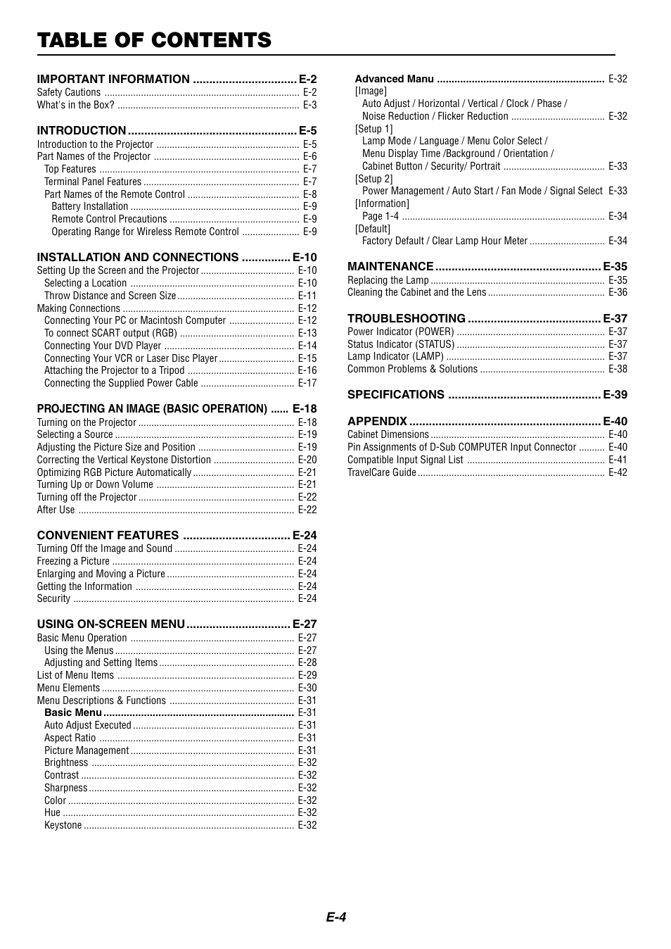 Nikon LT170 User Manual | Page 4 / 45