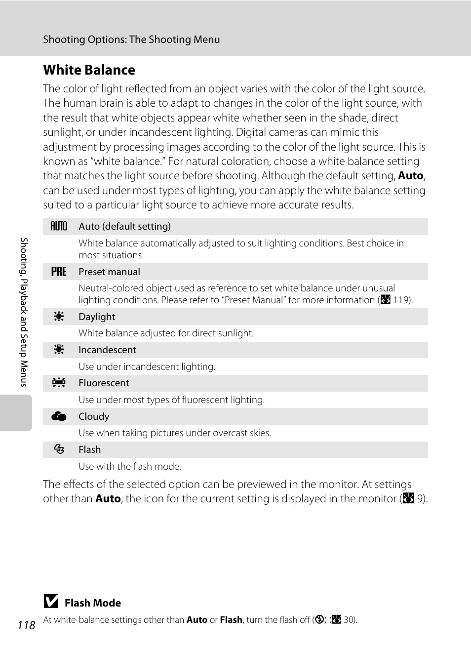 White balance, A 118), A 118 | Nikon Coolpix S60 User Manual | Page 130 / 184