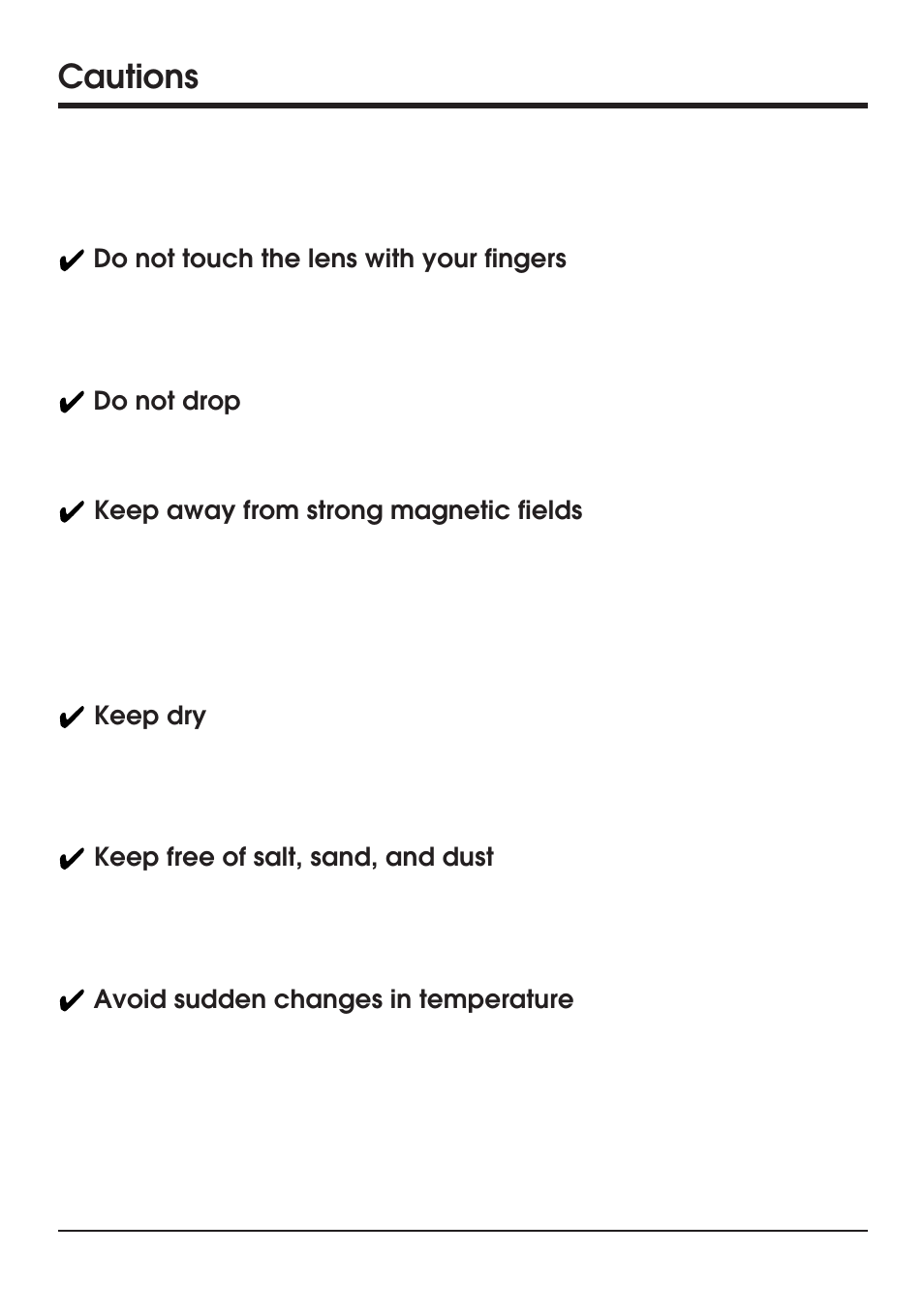 Cautions | Nikon Coolpix 100 User Manual | Page 20 / 50