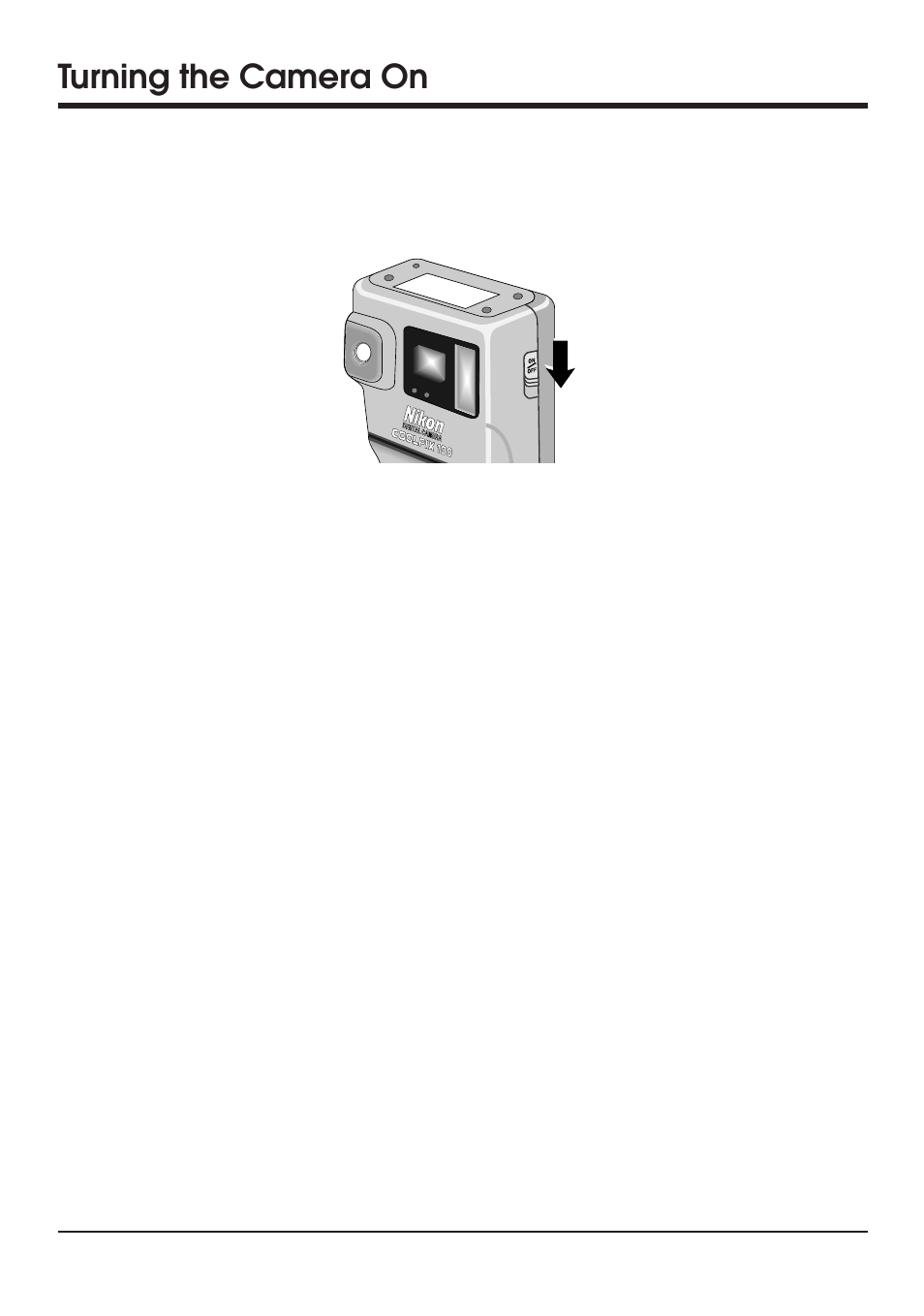 Turning the camera on | Nikon Coolpix 100 User Manual | Page 23 / 50