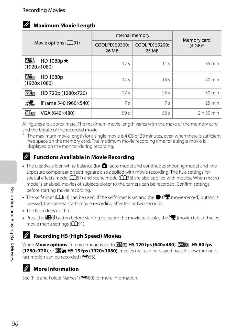Nikon Coolpix S9300 User Manual | Page 108 / 244