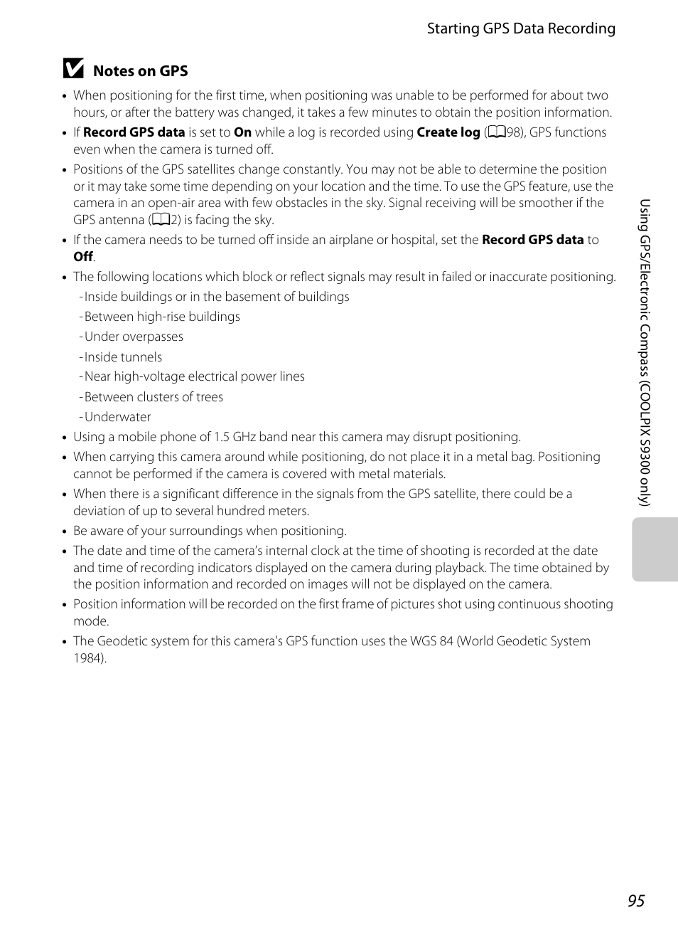 Nikon Coolpix S9300 User Manual | Page 113 / 244