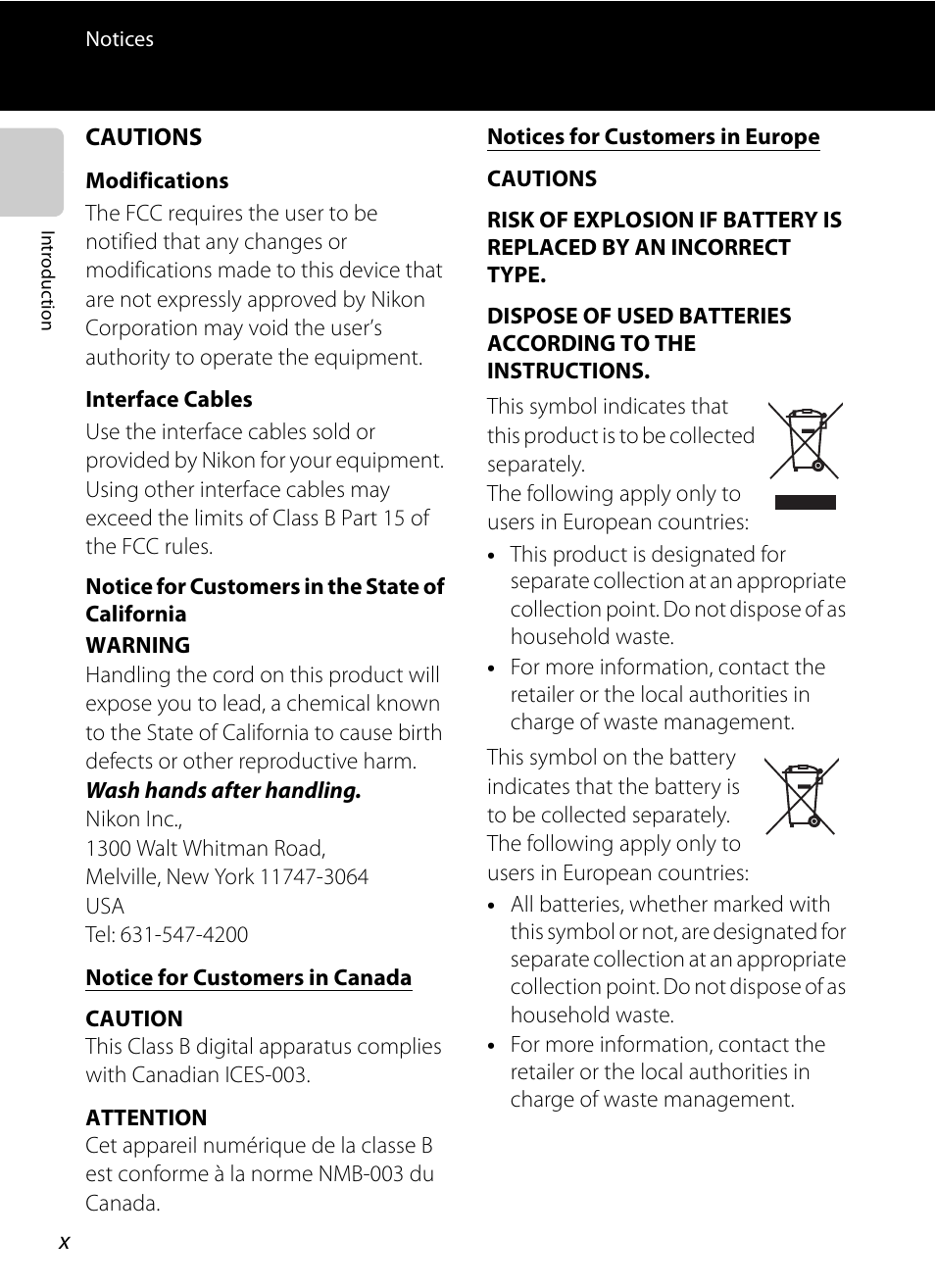 Nikon Coolpix S9300 User Manual | Page 12 / 244