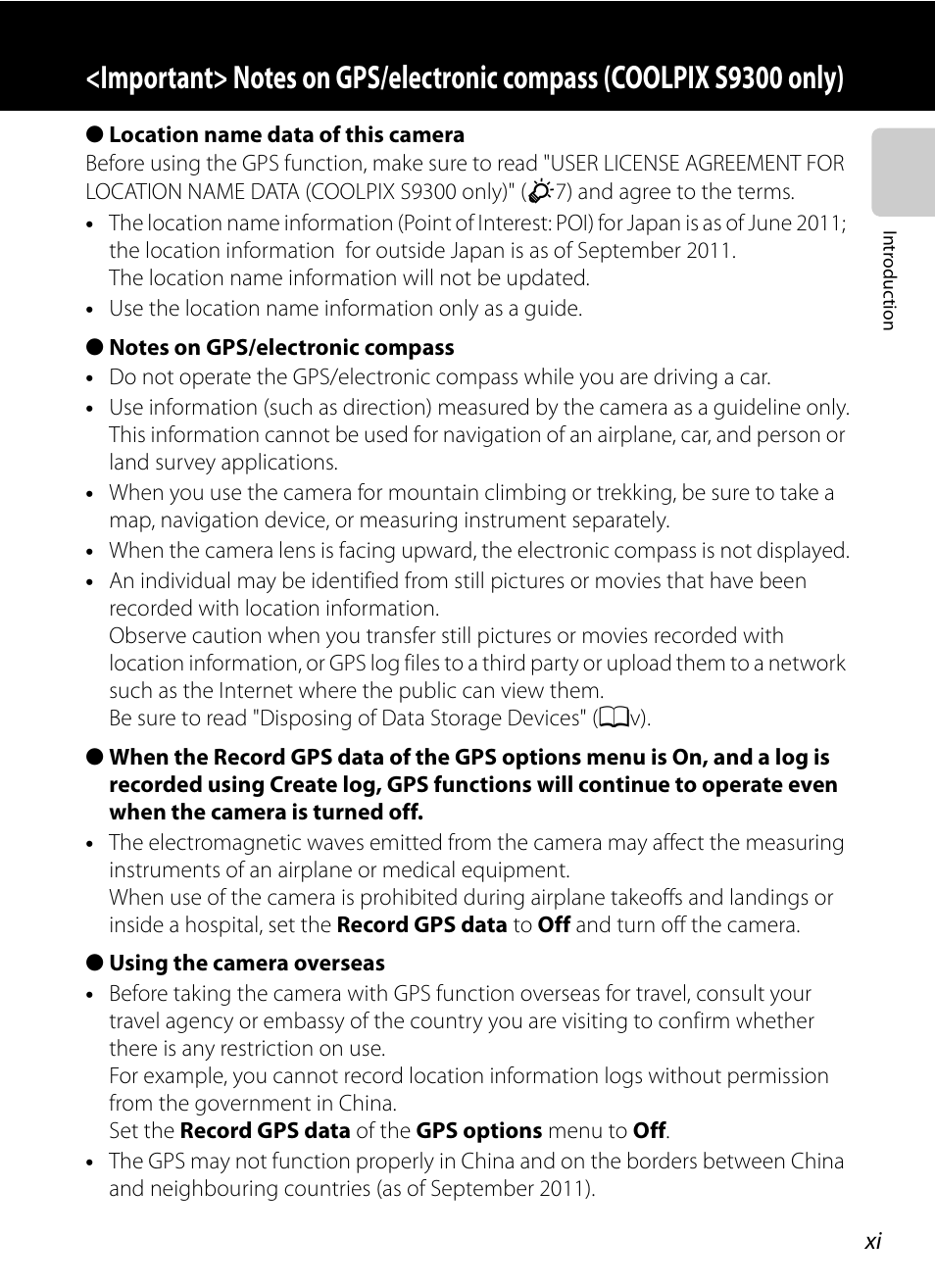 Nikon Coolpix S9300 User Manual | Page 13 / 244