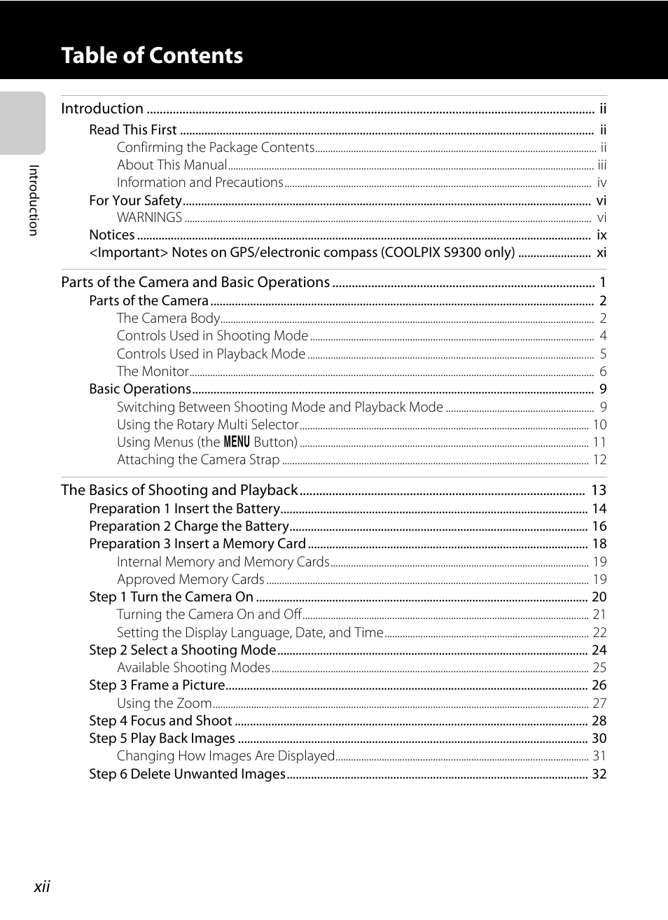 Nikon Coolpix S9300 User Manual | Page 14 / 244