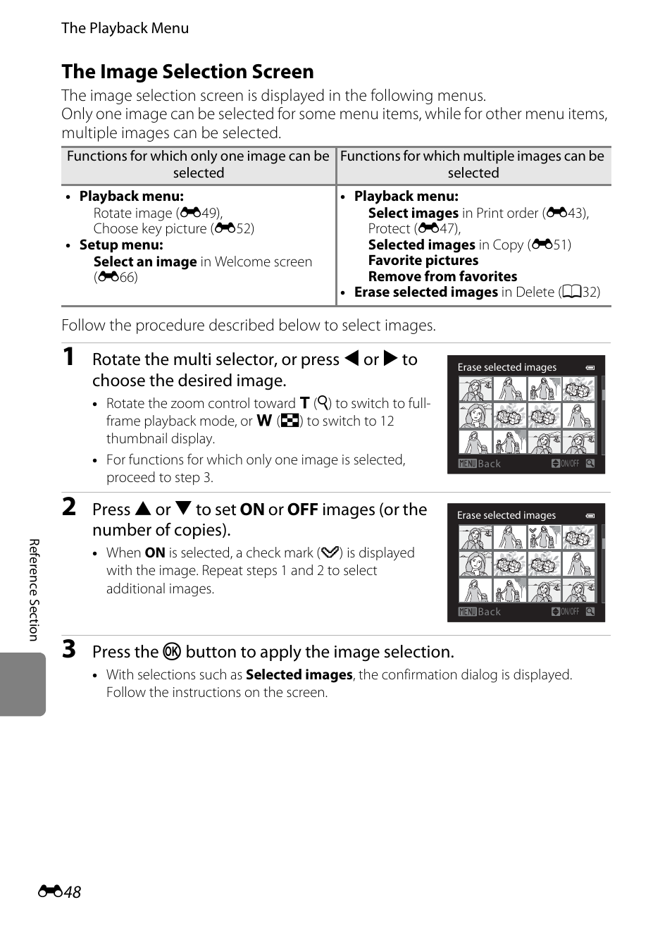 The image selection screen | Nikon Coolpix S9300 User Manual | Page 168 / 244