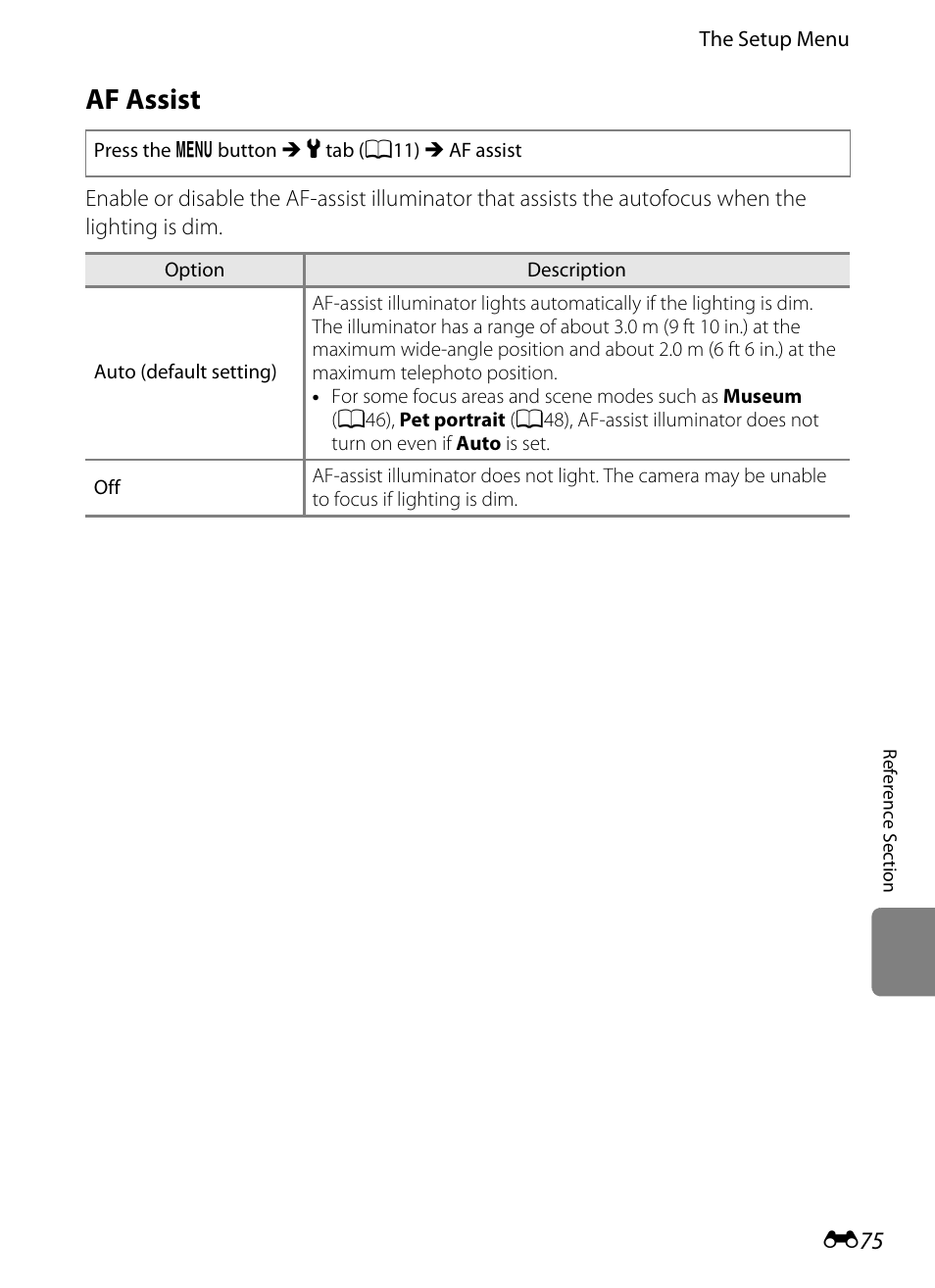 Af assist | Nikon Coolpix S9300 User Manual | Page 195 / 244